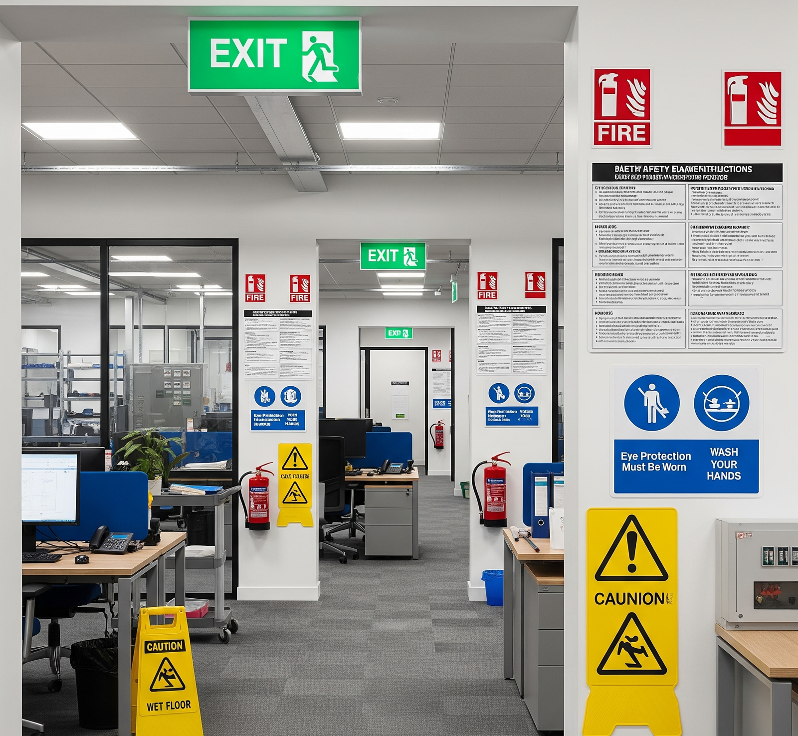 Ensure workplace safety and compliance with clear, durable Health & Safety signs.