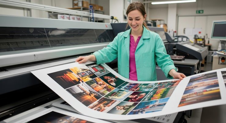 Catch attention instantly with high-resolution posters and displays that showcase your brand.