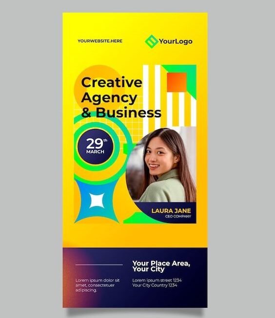 Promote your business, events, or special offers with bold, eye-catching banners designed to stand out.